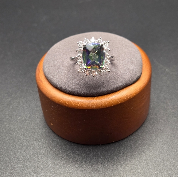 Mystic Topaz Sterling Silver Ring. Size 9. NWT - Picture 3 of 6